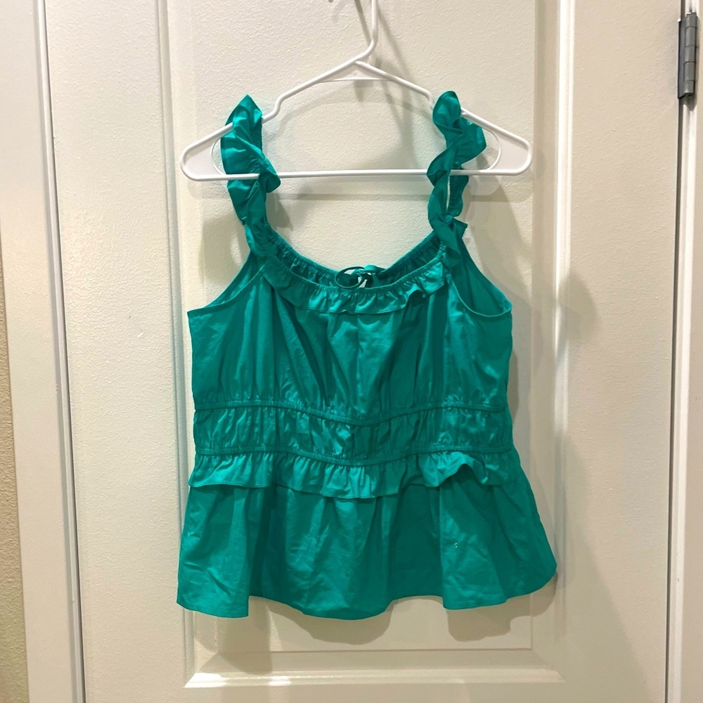 NEW…SKIES ARE BLUE from StitchFix Ruffled Smock Top - Picture 4 of 5